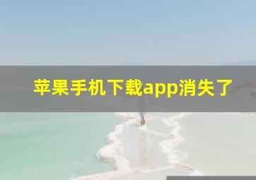 苹果手机下载app消失了