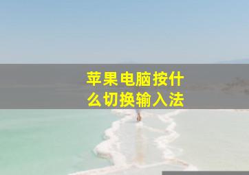 苹果电脑按什么切换输入法