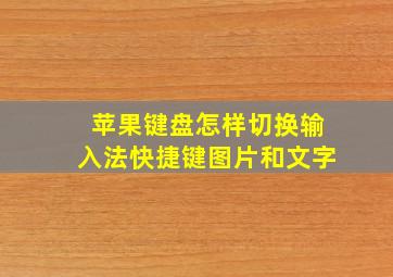 苹果键盘怎样切换输入法快捷键图片和文字