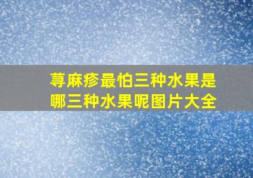 荨麻疹最怕三种水果是哪三种水果呢图片大全