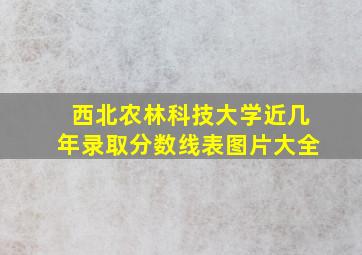 西北农林科技大学近几年录取分数线表图片大全