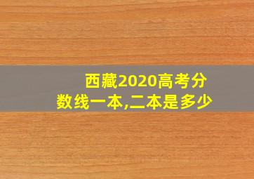 西藏2020高考分数线一本,二本是多少