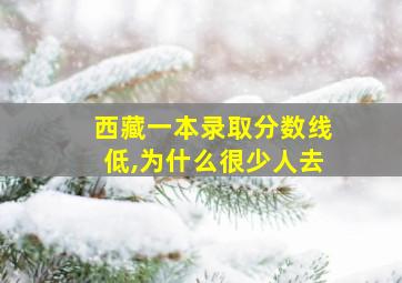 西藏一本录取分数线低,为什么很少人去