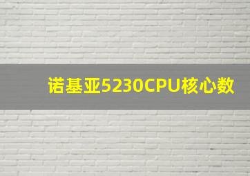 诺基亚5230CPU核心数