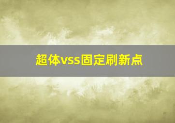 超体vss固定刷新点