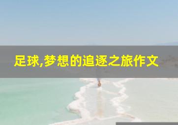 足球,梦想的追逐之旅作文