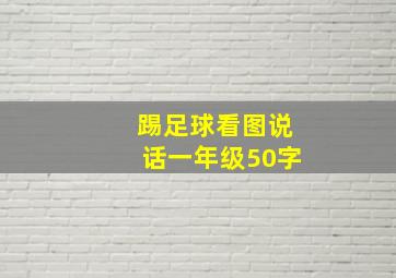 踢足球看图说话一年级50字