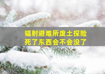 辐射避难所废土探险死了东西会不会没了