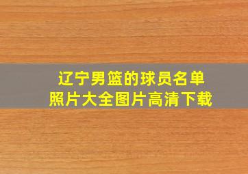 辽宁男篮的球员名单照片大全图片高清下载