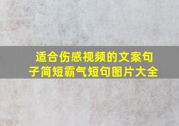 适合伤感视频的文案句子简短霸气短句图片大全