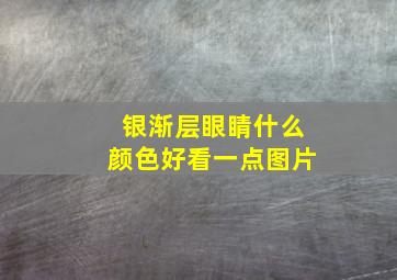 银渐层眼睛什么颜色好看一点图片