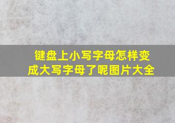 键盘上小写字母怎样变成大写字母了呢图片大全