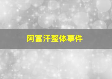 阿富汗整体事件