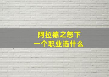 阿拉德之怒下一个职业选什么