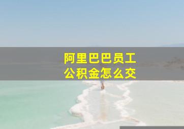 阿里巴巴员工公积金怎么交