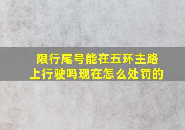 限行尾号能在五环主路上行驶吗现在怎么处罚的