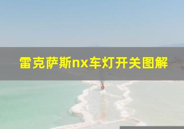 雷克萨斯nx车灯开关图解