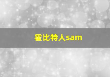 霍比特人sam