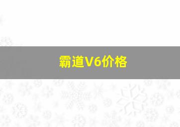 霸道V6价格