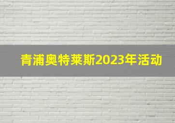 青浦奥特莱斯2023年活动