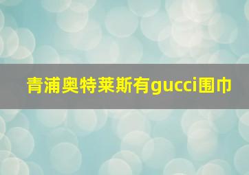 青浦奥特莱斯有gucci围巾