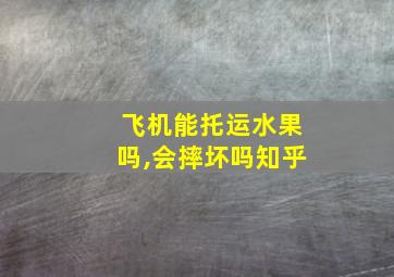 飞机能托运水果吗,会摔坏吗知乎