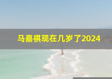 马嘉祺现在几岁了2024