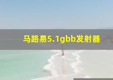 马路易5.1gbb发射器