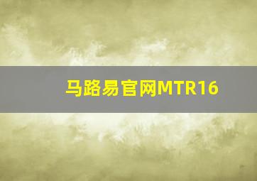 马路易官网MTR16