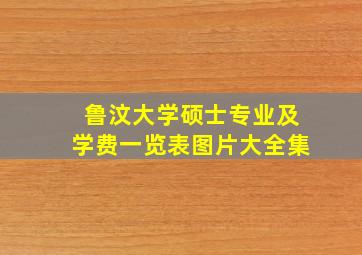 鲁汶大学硕士专业及学费一览表图片大全集