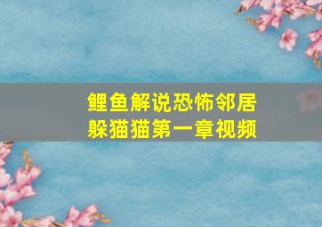 鲤鱼解说恐怖邻居躲猫猫第一章视频