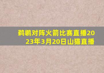 鹈鹕对阵火箭比赛直播2023年3月20日山猫直播