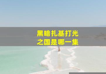 黑暗扎基打光之国是哪一集