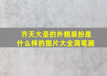 齐天大圣的外貌装扮是什么样的图片大全简笔画